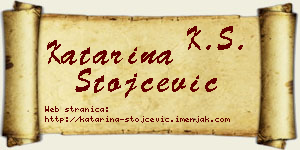 Katarina Stojčević vizit kartica
